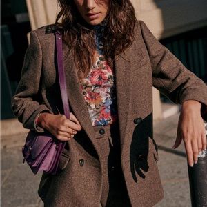 NWOT Sezane Christie Jacket in Taupe